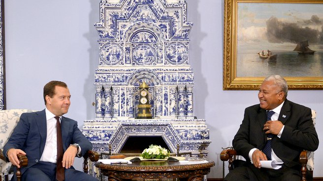 Talks between Dmitry Medvedev and Prime Minister of Fiji Voreqe Bainimarama