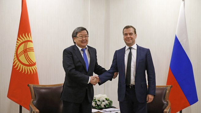 Встреча с Премьер-министром Киргизской Республики Жанторо Сатыбалдиевым