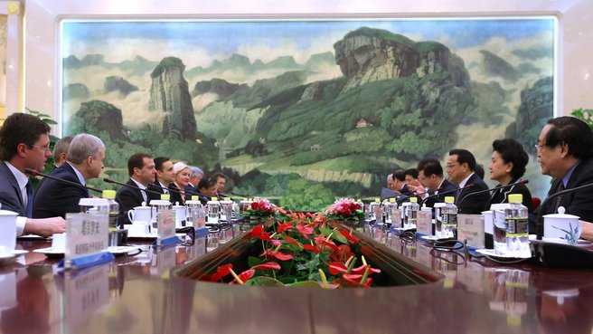 Беседа с Премьером Государственного совета КНР Ли Кэцяном
