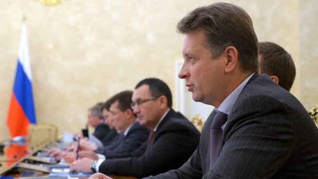 Minister of Transport Maxim Sokolov