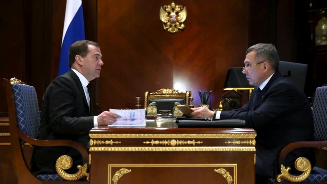 Встреча с президентом Республики Татарстан Рустамом Миннихановым