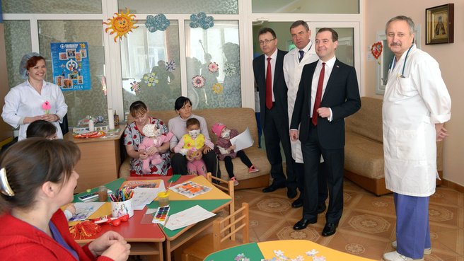 Посещение детской республиканской больницы