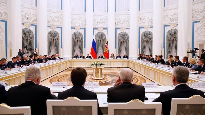 Заседание Комиссии при Президенте по мониторингу достижения целевых показателей социально-экономического развития России