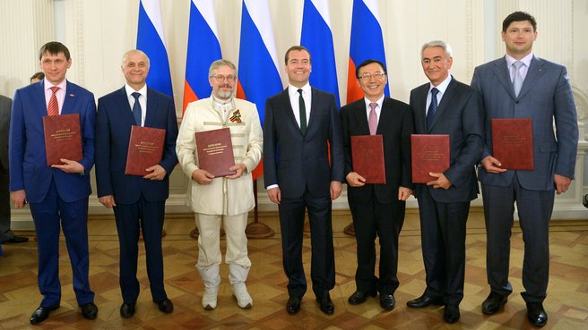 Церемония вручения премий Правительства Российской Федерации 2013 года в области качества