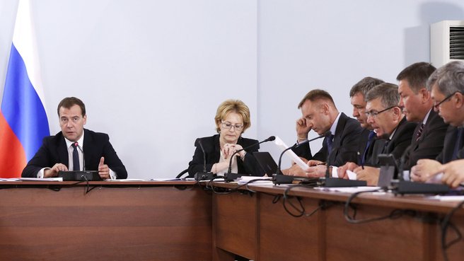 Заседание Правительственной комиссии по вопросам охраны здоровья граждан