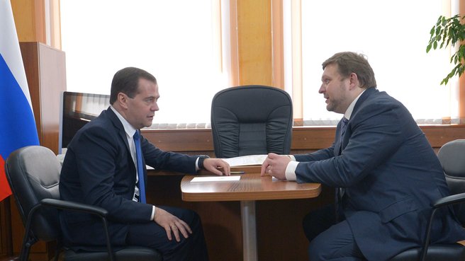 Беседа с врио губернатора – председателя правительства Кировской области Никитой Белых