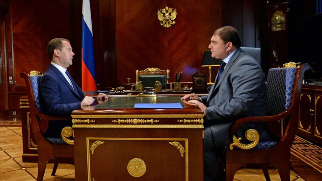 Встреча с временно исполняющим обязанности губернатора Орловской области Вадимом Потомским