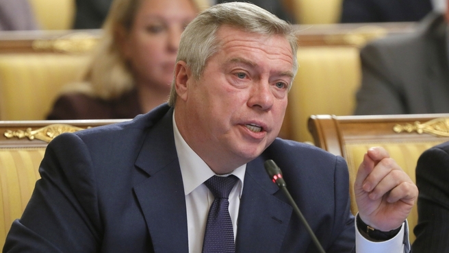 Сообщение губернатора Ростовской области Василия Голубева на заседании Правительства
