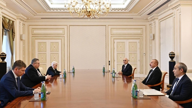 Встреча Алексея Оверчука с Президентом Азербайджанской Республики Ильхамом Алиевым