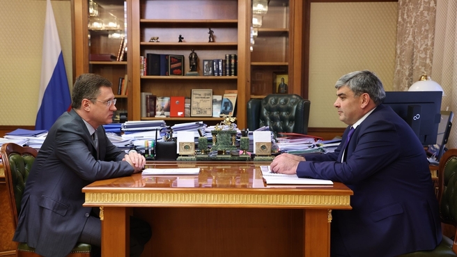 Александр Новак провёл рабочую встречу с главой Кабардино-Балкарской Республики Казбеком Коковым