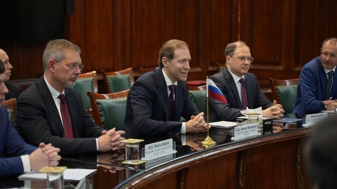 Denis Manturov at the 24th meeting of the Russian-Indian Intergovernmental Commission on Trade, Economic, Scientific, Technical and Cultural Cooperation