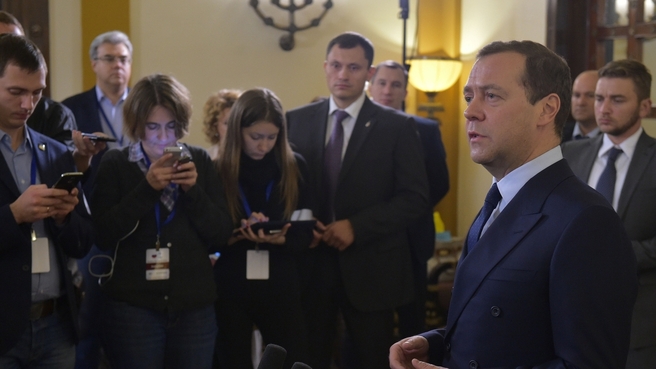 Dmitry Medvedev’s statement for the press