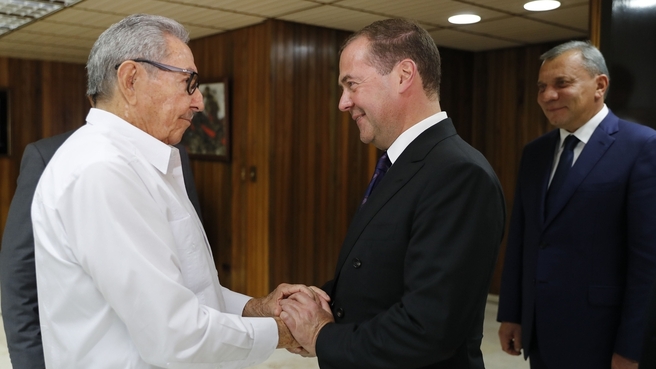 Встреча с Первым секретарём ЦК Коммунистической партии Кубы Раулем Кастро