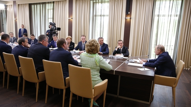 Заседание Совета при Президенте по стратегическому развитию и приоритетным проектам