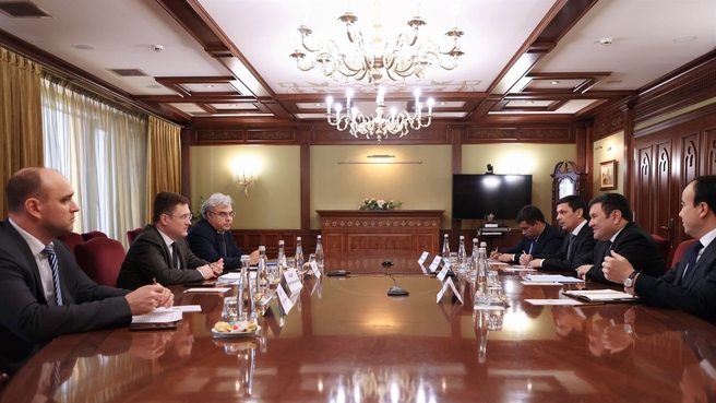 Встреча Александра Новака с Министром энергетики Республики Узбекистан Журабеком Мирзамахмудовым