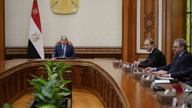 Встреча Дениса Мантурова с Президентом Арабской Республики Египет Абдельфаттахом Сиси