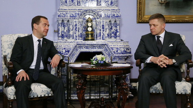 Беседа Дмитрия Медведева с Председателем Правительства Словацкой Республики Робертом Фицо