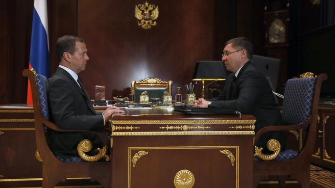 Встреча с губернатором Тюменской области Владимиром Якушевым