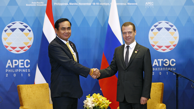 A meeting with Prime Minister of Thailand Prayut Chan-o-cha