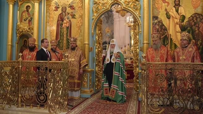 Церемония освящения Воскресенского собора Ново-Иерусалимского ставропигиального мужского монастыря