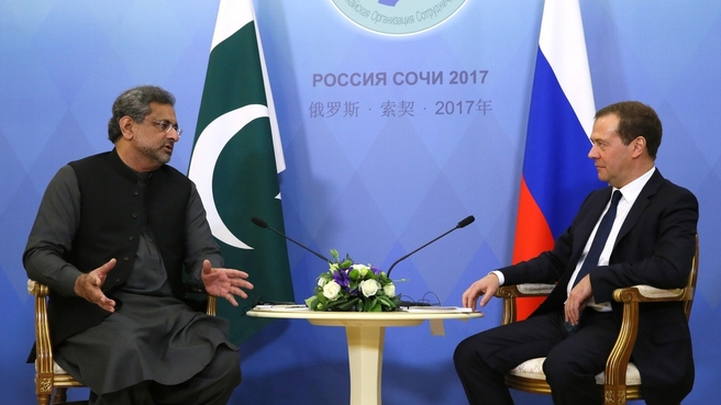 Беседа с Премьер-министром Исламской Республики Пакистан Шахидом Хаканом Аббаси