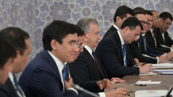 Встреча Михаила Мишустина с Президентом Узбекистана Шавкатом Мирзиёевым