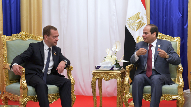 With President of Egypt Abdel Fattah el-Sisi