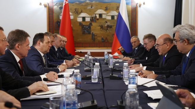 Встреча Михаила Мишустина с Премьер-министром Белоруссии Романом Головченко