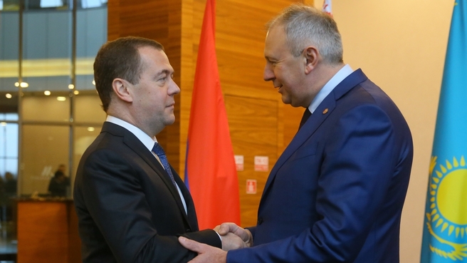 C Премьер-министром Белоруссии Сергеем Румасом