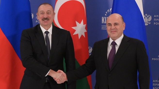 Встреча Михаила Мишустина с Президентом Республики Азербайджан Ильхамом Алиевым