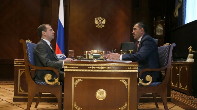 Встреча с главой Республики Ингушетия Юнус-Беком Евкуровым