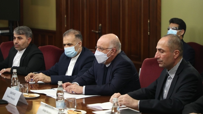 Рабочая встреча Александра Новака с Министром нефти Ирана Бижаном Намдаром Зангане
