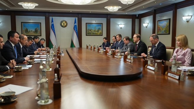 Denis Manturov meets with leaders of Uzbekistan