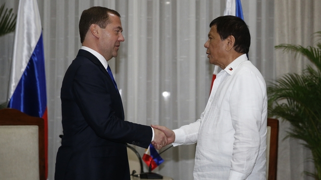 Встреча с Президентом Филиппин Родриго Дутерте