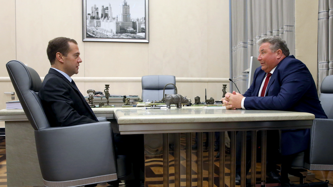 Встреча с главой Республики Мордовия Владимиром Волковым