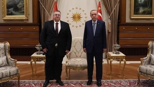 Alexei Overchuk with President of the Republic of Turkey Recep Tayyip Erdogan. Photo courtesy of the Press Service of the President of the Republic of Turkey