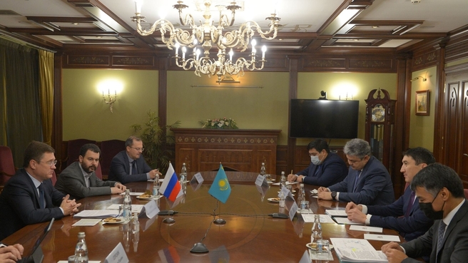 Встреча Александра Новака с Министром энергетики Республики Казахстан Магзумом Мирзагалиевым