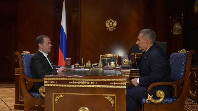 Встреча с президентом Татарстана Рустамом Миннихановым