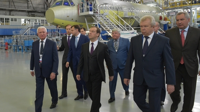 Посещение Иркутского авиационного завода корпорации «Иркут»