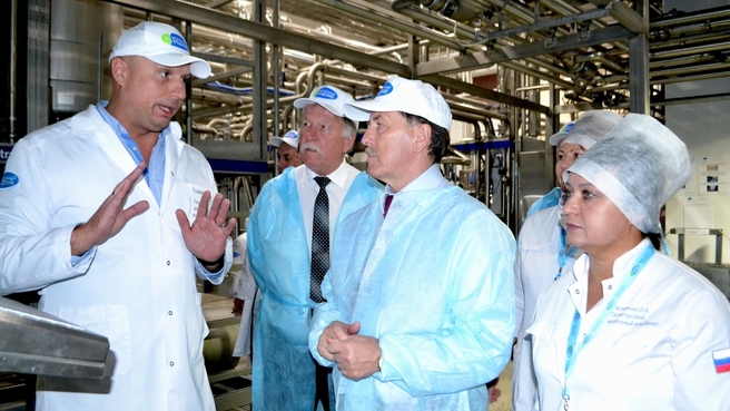 Алексей Гордеев посетил Пятигорский молочный комбинат