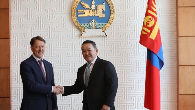Встреча Алексея Гордеева с Президентом Монголии Халтмаагийн Баттулгой