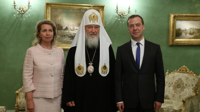 Дмитрий Медведев посетил Патриарха Кирилла в его резиденции в Переделкино