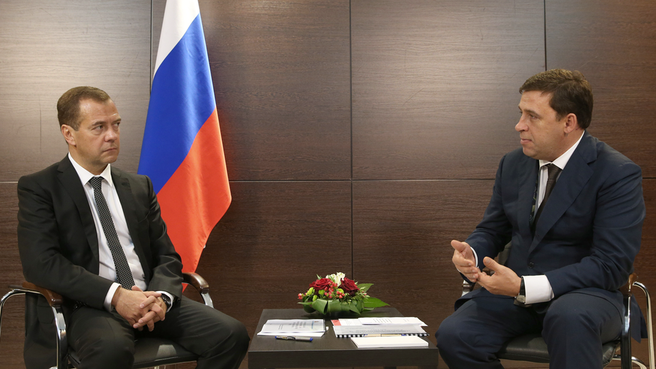 Рабочая встреча с губернатором Свердловской области Евгением Куйвашевым