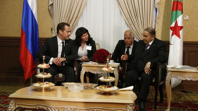 Dmitry Medvedev’s talks with President of Algeria Abdelaziz Bouteflika