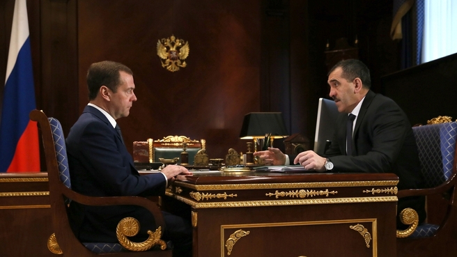 Встреча с главой Республики Ингушетия Юнус-Беком Евкуровым
