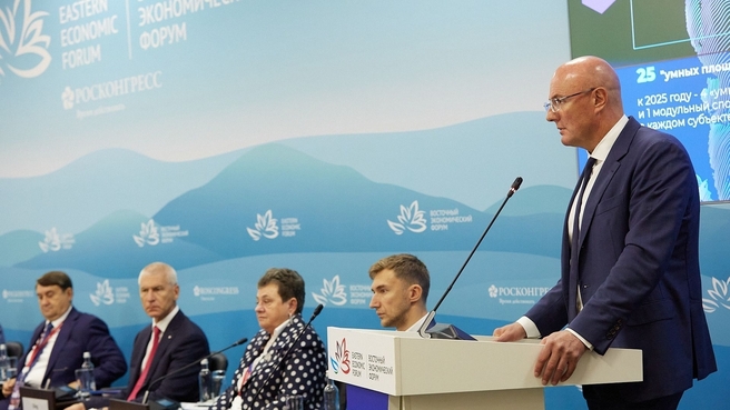 На VII Восточном экономическом форуме Дмитрий Чернышенко выступил на деловой сессии «Спорт на Дальнем Востоке: формируя новые возможности»