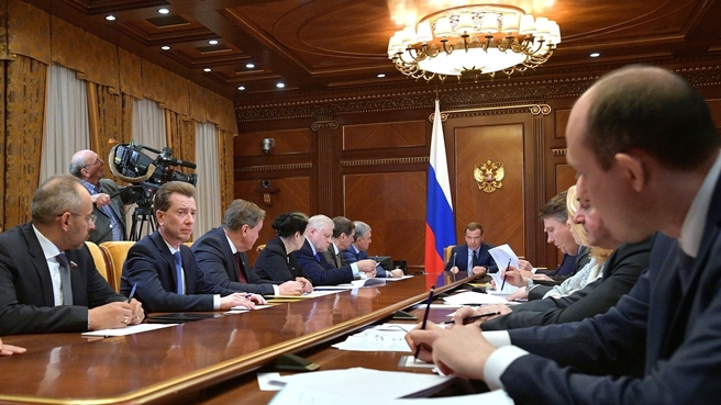 Встреча Дмитрия Медведева с руководством фракции партии «Справедливая Россия» в Государственной Думе