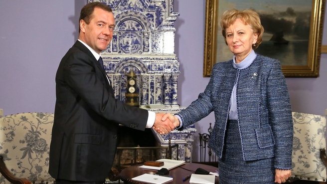 Meeting with Zinaida Greceanii, Chair of the Party of Socialists of the Republic of Moldova