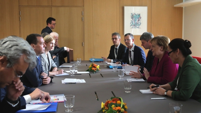 Встреча с Федеральным канцлером Федеративной Республики Германия Ангелой Меркель