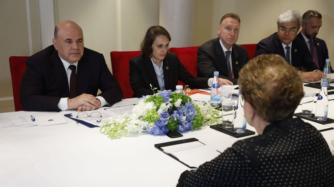 Встреча Михаила Мишустина с президентом Нового банка развития БРИКС Дилмой Роуссефф